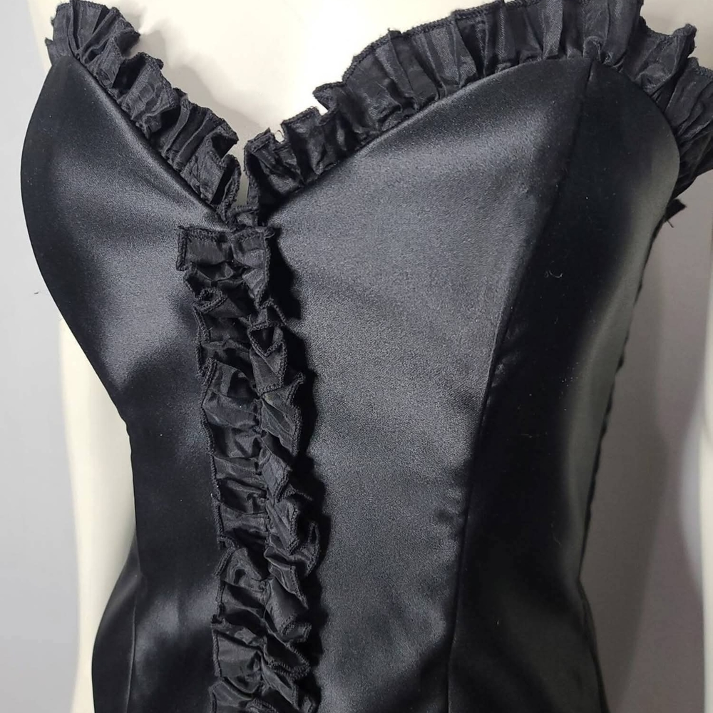 Y2K Gunne Sax Jessica McClintock Black Formal/Prom Dress - Picture 2 of 5